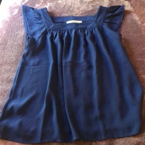 The Loft Blue Blouse Top XS